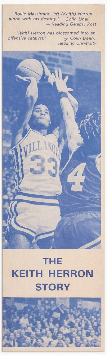 Cover of 'The Keith Herron Story' Villanova recruitment booklet